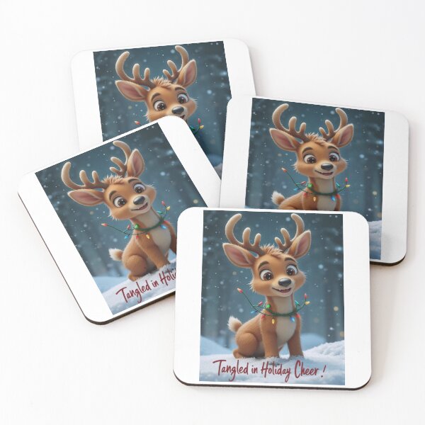 Artikelvorschau, Merry Christmas from a Happy Reindeer entworfen und verkauft von ArtCreator2023.
