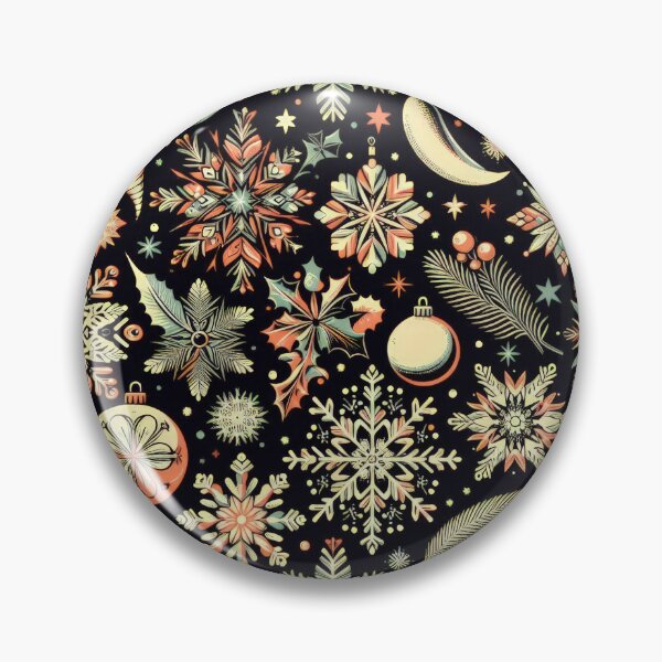 Item preview, Christmas Pattern with snowflakes ,Christmas Seamless Pattern,holiday pattern,Christmas Vintage Art designed and sold by Expressions-Sel.