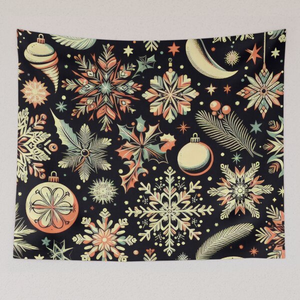 Item preview, Christmas Pattern with snowflakes ,Christmas Seamless Pattern,holiday pattern,Christmas Vintage Art designed and sold by Expressions-Sel.