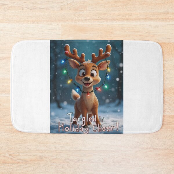 Item preview, Warm Wishes from a Cute Reindeer designed and sold by ArtCreator2023.