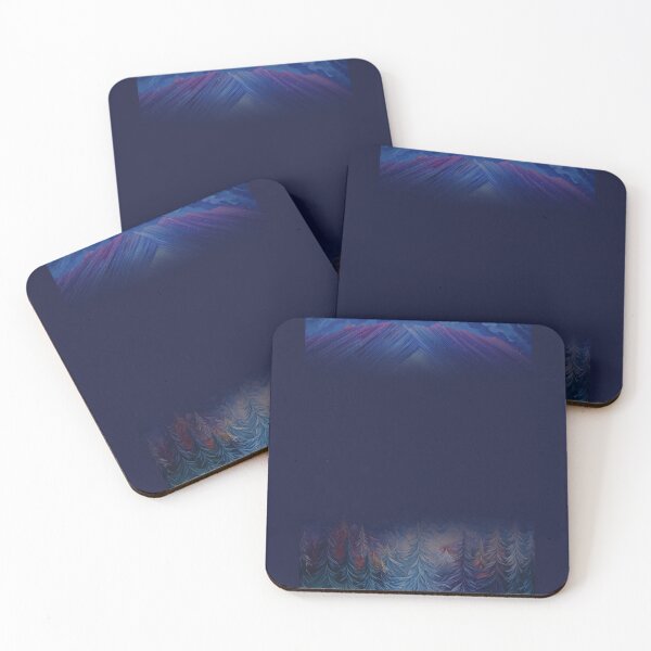 Item preview, Mystic Winter Night | Mountain Pine Forest Landscape Art designed and sold by cabana.space.