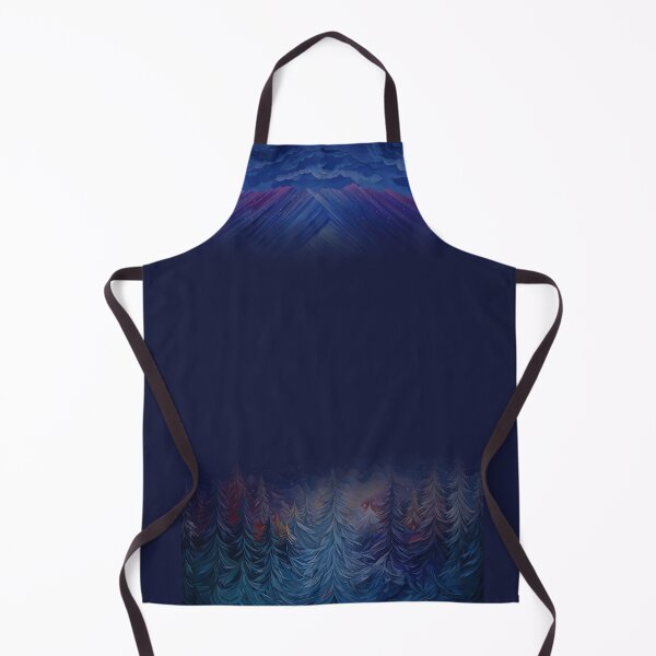 Item preview, Mystic Winter Night | Mountain Pine Forest Landscape Art designed and sold by cabana.space.