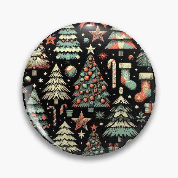 Item preview, Christmas Pattern Trees ,Christmas Seamless Pattern,holiday pattern,Christmas Vintage Art designed and sold by Expressions-Sel.