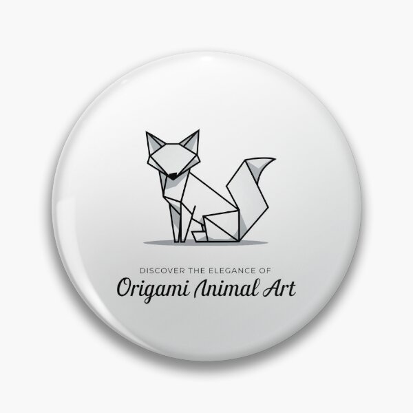 Item preview, Minimalist Origami Fox - Elegant Japanese Art designed and sold by ObjCrea123.
