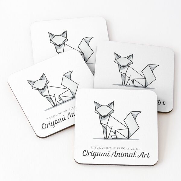 Item preview, Minimalist Origami Fox - Elegant Japanese Art designed and sold by ObjCrea123.