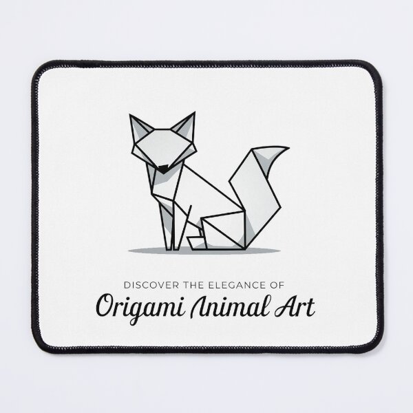 Item preview, Minimalist Origami Fox - Elegant Japanese Art designed and sold by ObjCrea123.