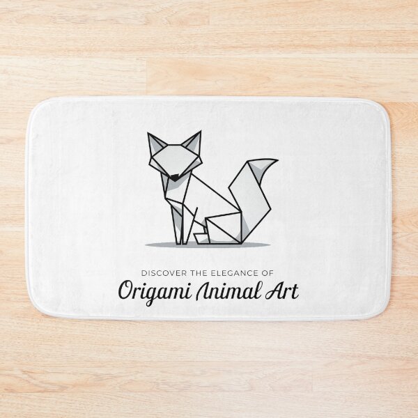 Item preview, Minimalist Origami Fox - Elegant Japanese Art designed and sold by ObjCrea123.