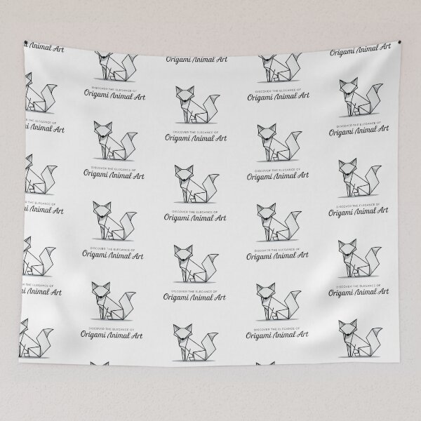 Item preview, Minimalist Origami Fox - Elegant Japanese Art designed and sold by ObjCrea123.
