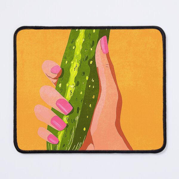 Item preview, Pink fingernails and cucumber designed and sold by Carinaprint.