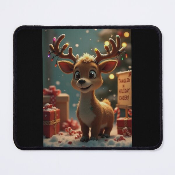 Item preview, Snow-Kissed Reindeer Spreading Cheer designed and sold by ArtCreator2023.