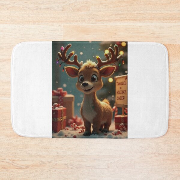Item preview, Snow-Kissed Reindeer Spreading Cheer designed and sold by ArtCreator2023.