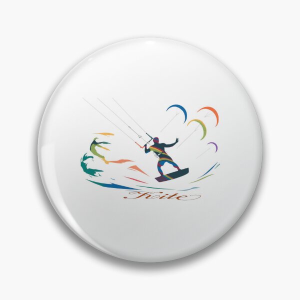Item preview, Kitesurfer silhouette in multicolor designed and sold by StyleFused.
