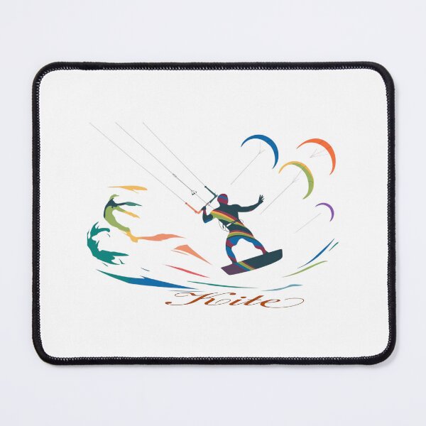 Item preview, Kitesurfer silhouette in multicolor designed and sold by StyleFused.