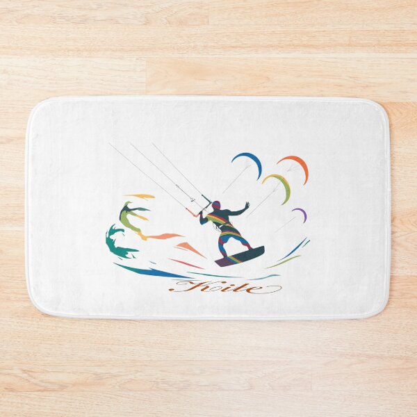 Item preview, Kitesurfer silhouette in multicolor designed and sold by StyleFused.