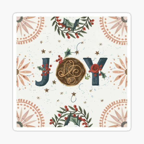 Item preview, Joy Christmas Mug – Festive Holiday Design with Wreaths and Ornaments designed and sold by HahaHandlesHub.