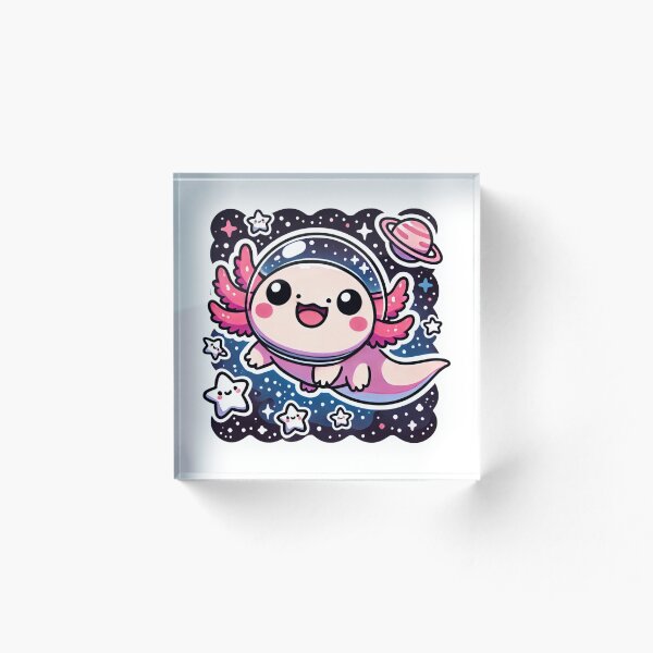 Item preview, Axolotl en el espacio con estrellas y planetas designed and sold by RetroPop23.