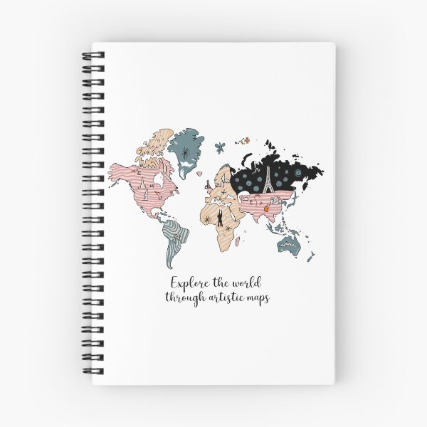 Item preview, Artistic World Map - Creative Illustration for Travelers designed and sold by ObjCrea123.