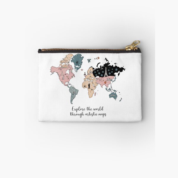 Item preview, Artistic World Map - Creative Illustration for Travelers designed and sold by ObjCrea123.