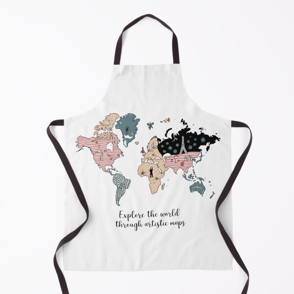 Item preview, Artistic World Map - Creative Illustration for Travelers designed and sold by ObjCrea123.