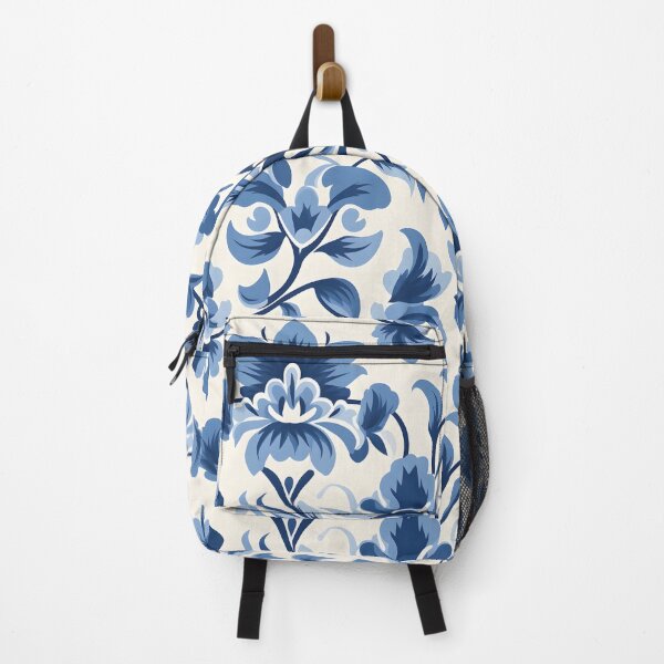 Item preview, Blue damask floral elegance designed and sold by NolineXpression.