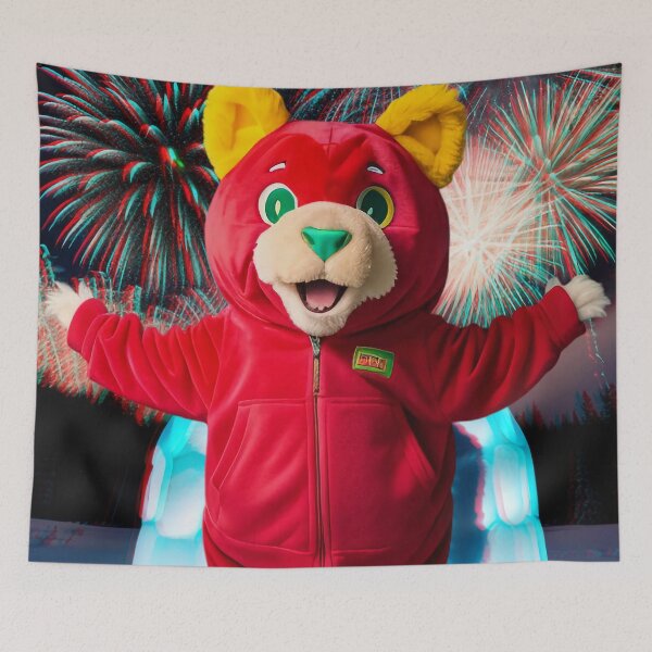 Item preview, New Year greetings monster (3D red-cyan) designed and sold by Leo-Fein.