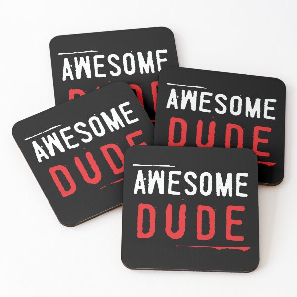 Item preview, Awesome Dude Typography  designed and sold by DaLumaDesigns.