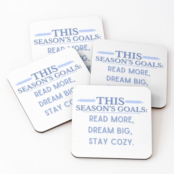 Item preview, This Season Goals Read More, Dream Big, Stay Cozy. Winter Bookish designed and sold by AngieArt-.