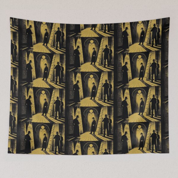 Item preview, The Cabinet of Dr Caligari vintage illustration designed and sold by Vintage Designs +.