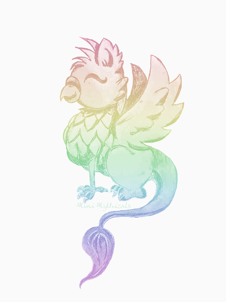 Pastel Rainbow Griffin Sketch Essential T-Shirt for Sale by MiniMythicals  | Redbubble