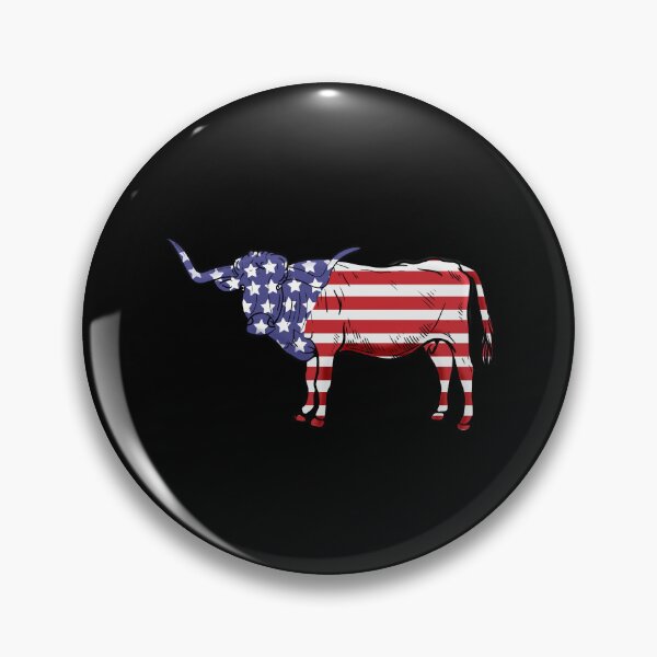Item preview, Longhorn Cow USA Flag 4th Of July Longhorn Cow designed and sold by DSWShirts.