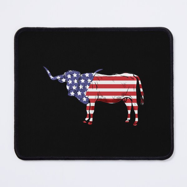 Item preview, Longhorn Cow USA Flag 4th Of July Longhorn Cow designed and sold by DSWShirts.