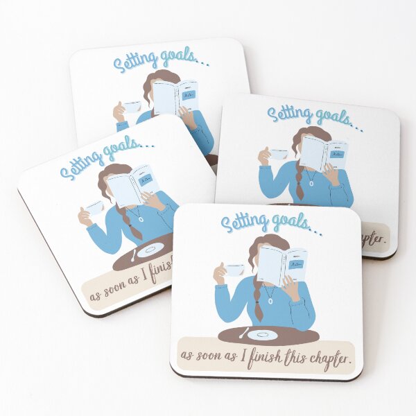 Item preview, Setting Goals... as soon as I Finish This Chapter. Winter Bookish designed and sold by AngieArt-.