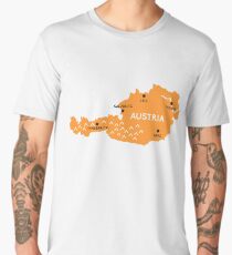 austria map Men's Premium T-Shirt