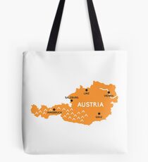 austria map Tote Bag