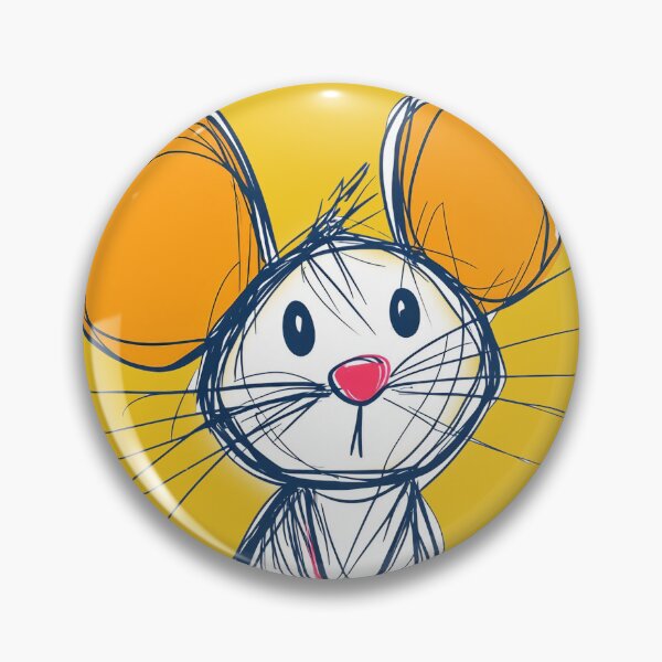 Item preview, Cute Mouse Illustration with Big Ears designed and sold by ObjCrea123.