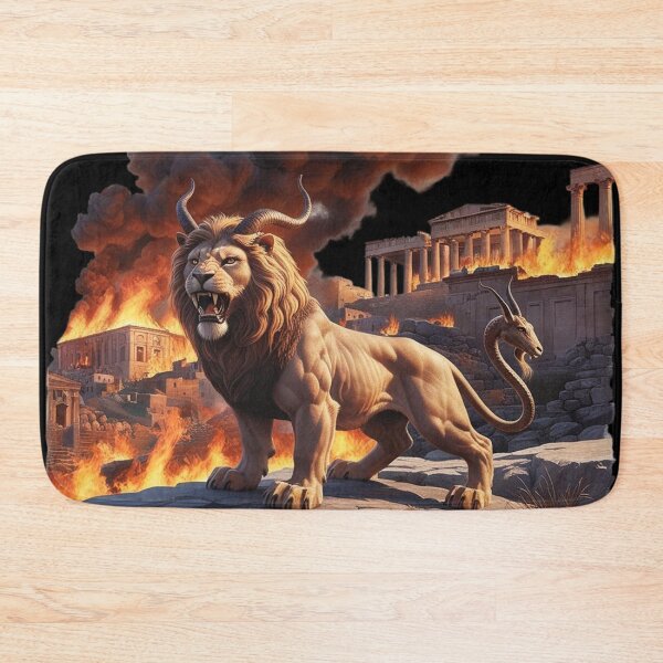 Item preview, Chimera and the Burning Village designed and sold by czarnyfeniks.