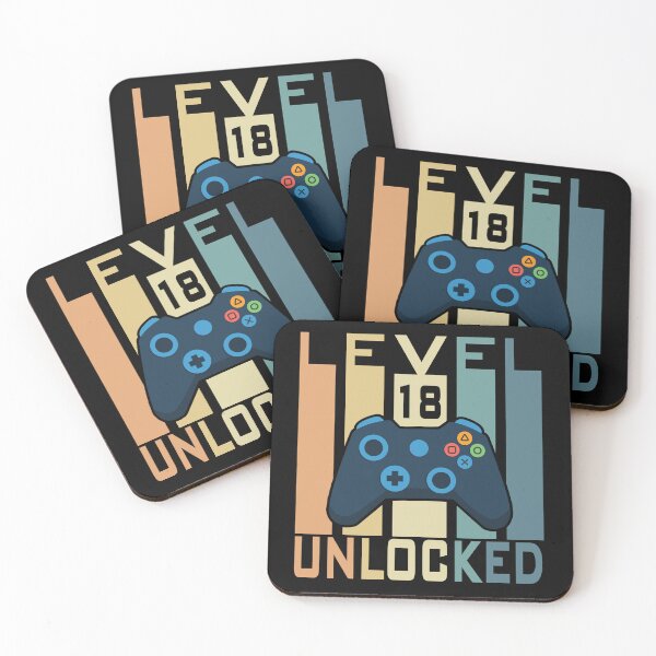 Item preview, 18th Birthday Gaming Level 18 Unlocked Gamer Funny Happy Birthday Boys Men designed and sold by Loyaltees Apparel.