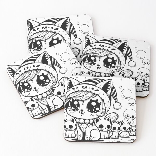 Item preview, Creepy catmas elves designed and sold by BelovedExile.