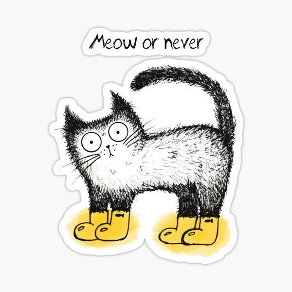 Item preview, Hand drawn illustration sketch of funny cats designed and sold by Makitsu Neko.