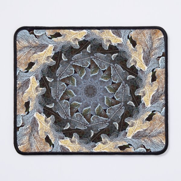 Item preview, Frosted oak leaves 2, kaleidoscope effect vertical designed and sold by paulboizot.