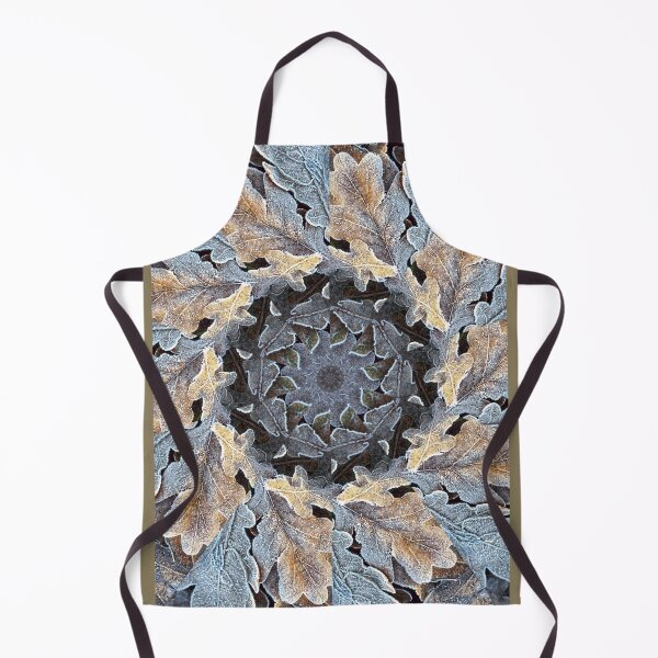 Item preview, Frosted oak leaves 2, kaleidoscope effect vertical designed and sold by paulboizot.