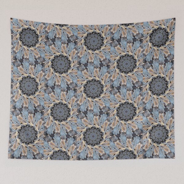 Item preview, Frosted oak leaves 2, kaleidoscope effect vertical designed and sold by paulboizot.