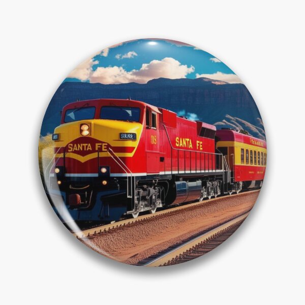 Item preview, Santa Fe RailRoad Vintage Train designed and sold by MudcreekDesign.