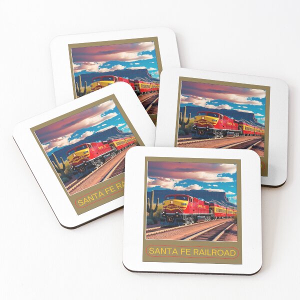 Item preview, Santa Fe RailRoad Vintage Train designed and sold by MudcreekDesign.