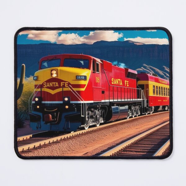 Item preview, Santa Fe RailRoad Vintage Train designed and sold by MudcreekDesign.