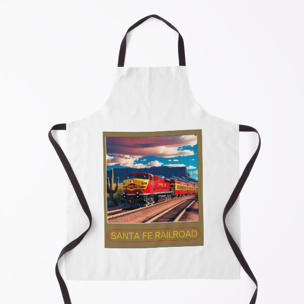 Item preview, Santa Fe RailRoad Vintage Train designed and sold by MudcreekDesign.