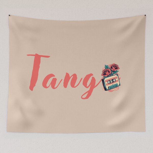 Item preview, Tango milonga dancer gif illustration cassette retro style designed and sold by La Loca.