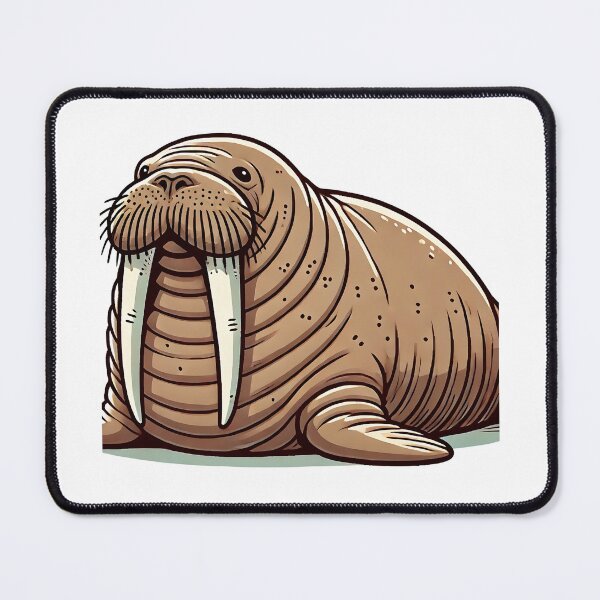 Item preview, brown walrus designed and sold by OtterDesigns.
