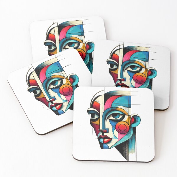 Item preview, Colorful Abstract Portrait in Expressive Style designed and sold by Aredbox.