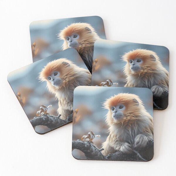 Item preview, Animal Photography - Golden Snub Nosed Monkey designed and sold by KootenayDesigns.